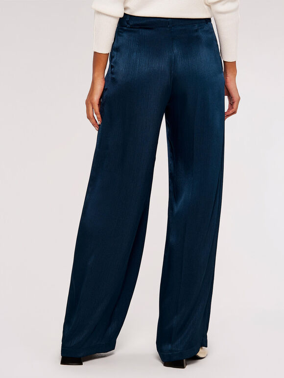 Wide Leg Trouser, Navy, large