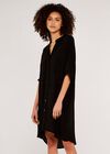 Shirt Dress, Black, large