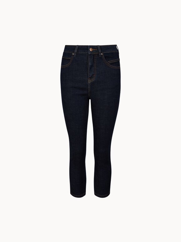 Lulu Burgundy Flare Jeans, Blue, large