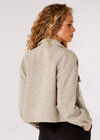 Woven Textured Shacket, Stone, large