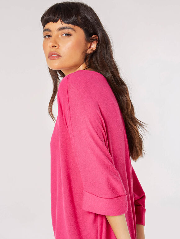 Soft Touch Batwing Top, Fuchsia, large