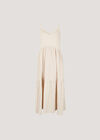 Bead Embellished Cotton Midaxi Dress, Stone, large