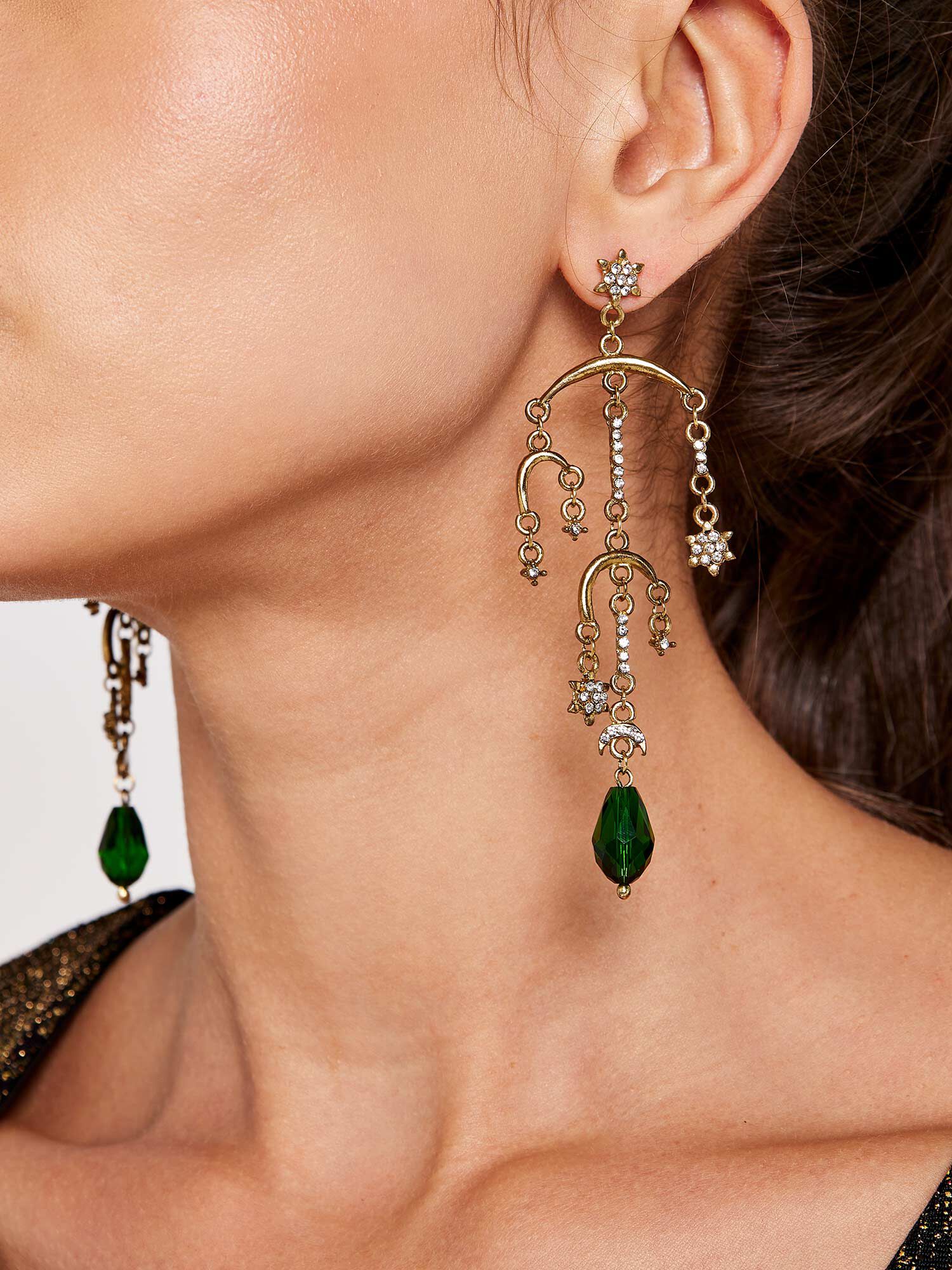 Chandelier Earrings Apricot Clothing
