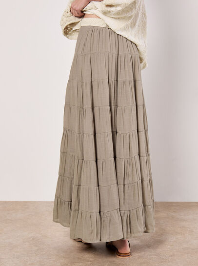 Tiered Maxi Skirt