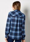 Waffle Knit Classic Check Shirt, Blue, large