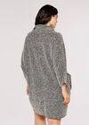 Curve Boucle Mini Dress, Black, large