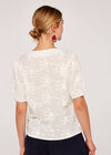 Embroided Cotton Top, Cream, large