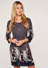 Foxes Dress, Dark Grey - Charcoal, large