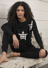 Dogtooth Star Jumper, Black, large