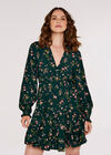 Floral Tiered Dress, Green, large