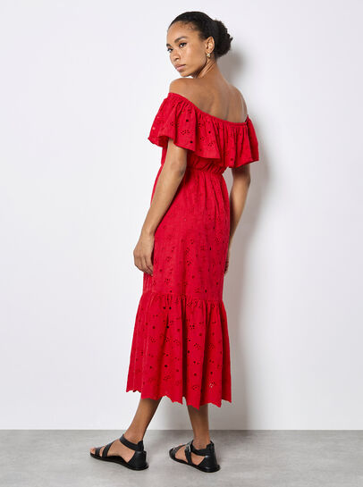 Bardot Broderie Maxi Dress