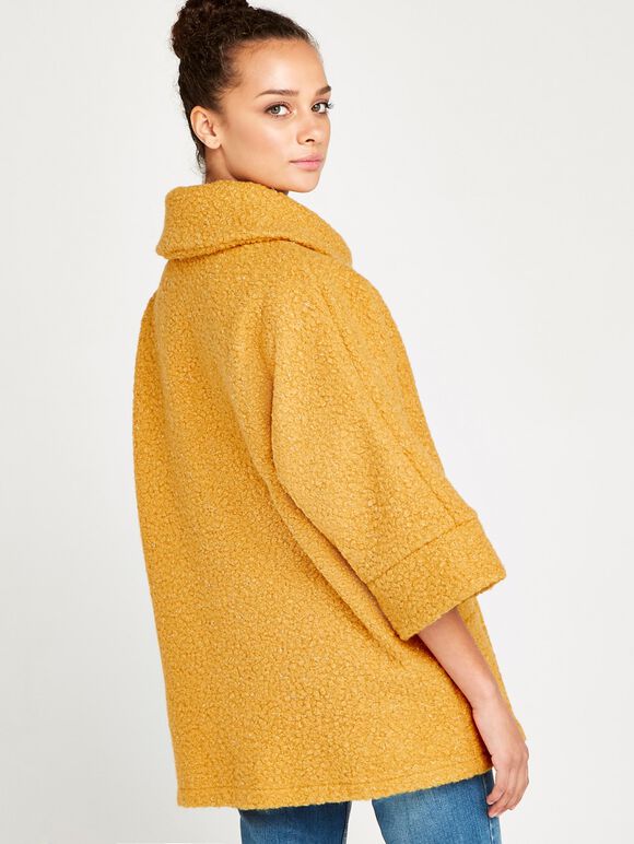 Teddy Tinsel Jacket, Mustard, large