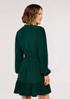 Smock Boho Dress, Green, large