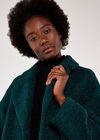 Borg Fur Coat, Green, large