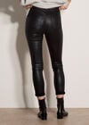 Glitter Snakeskin Skinny-Fit Jeans, Black, large