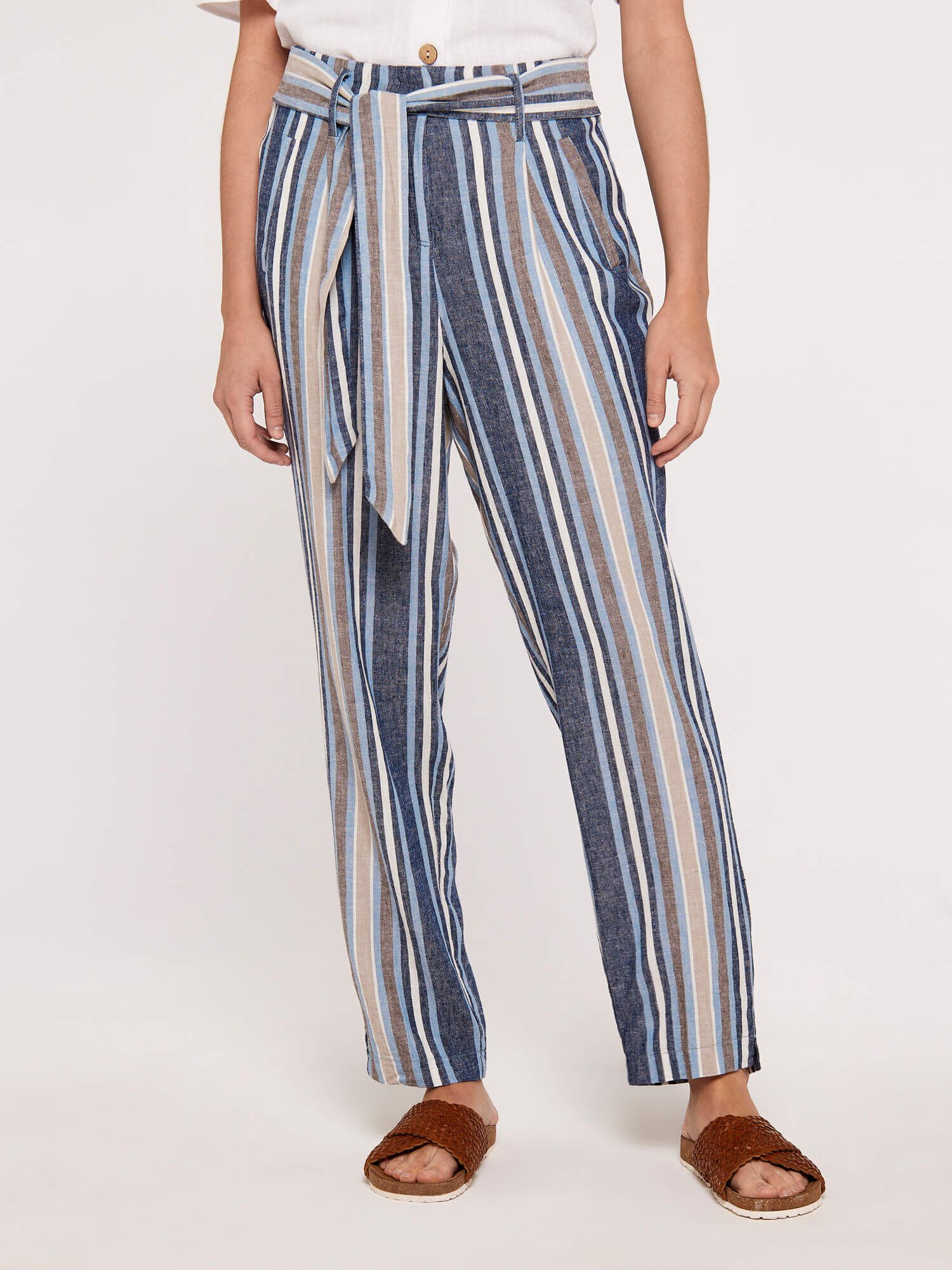 Striped blue top trousers