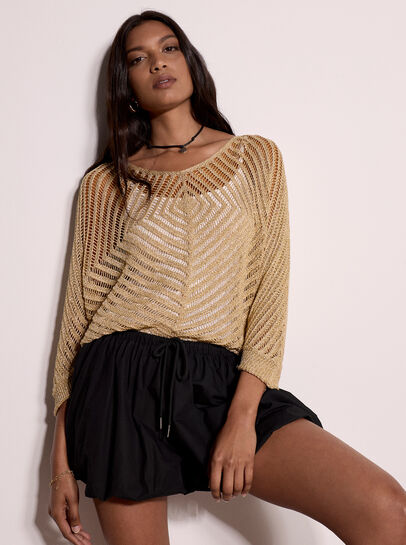 Gold Shimmer Lightweight Jumper
