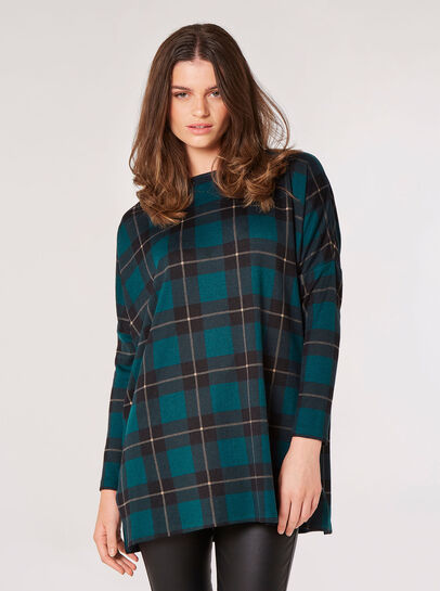 Check Oversized Top