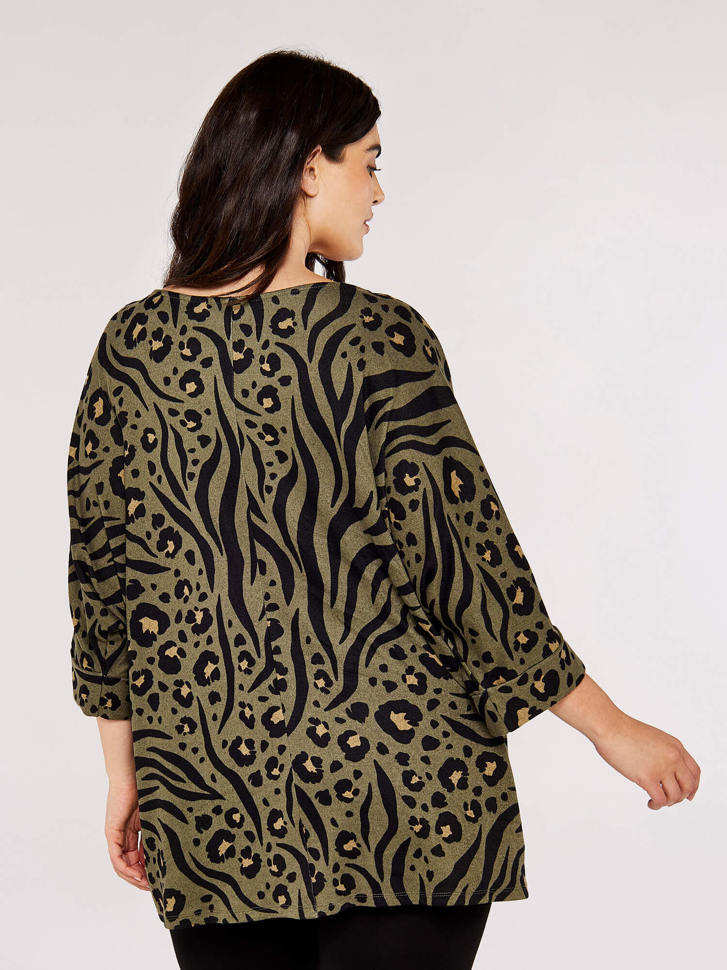 Leopard print batwing top clearance