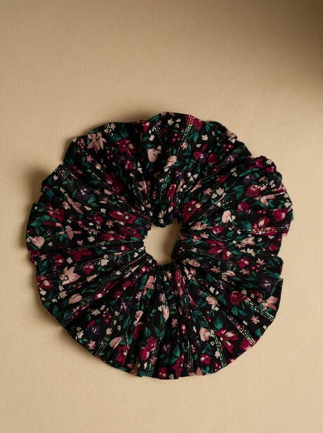Flower Print Hair Scrunchie