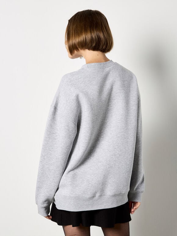 Cosy Club Sweatshirt, Grey, large