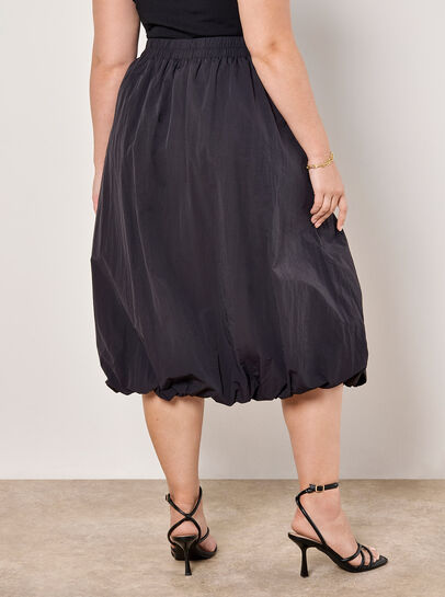Curve Puffball Midi Skirt