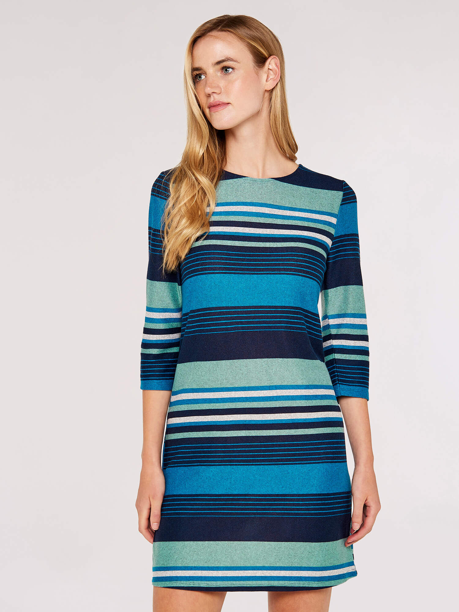 Striped cocktail dress on sale