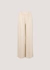 Pinstripe Linen Blend Wide-Leg Trousers, Stone, large