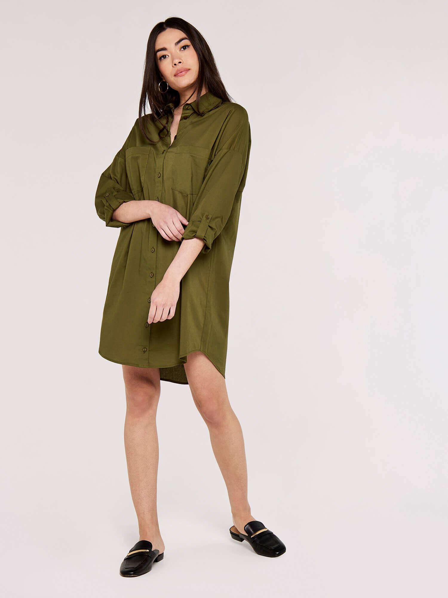 Long oversized shirt dress cheap