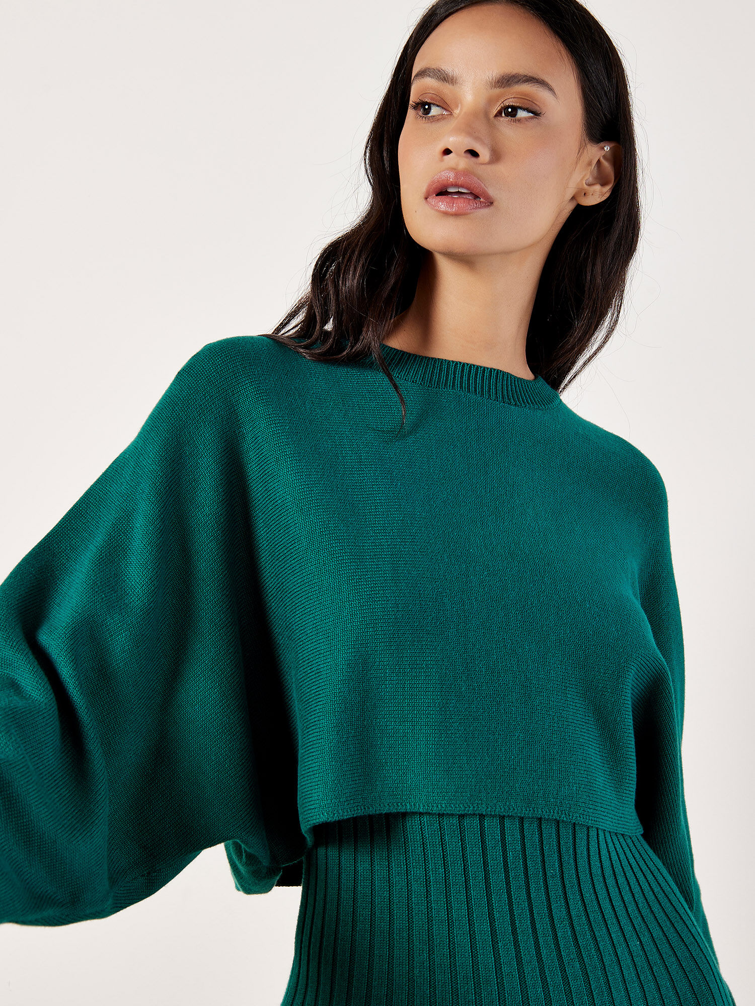 Cropped batwing jumper shop