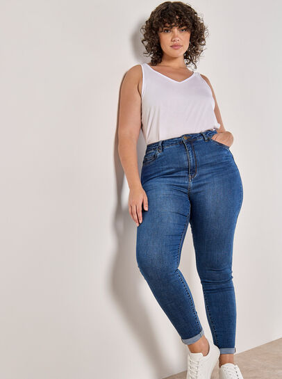 Curve Sade High-Waist Skinny Jeans