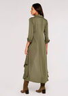 Herringbone Jacquard Shirt, Khaki, large