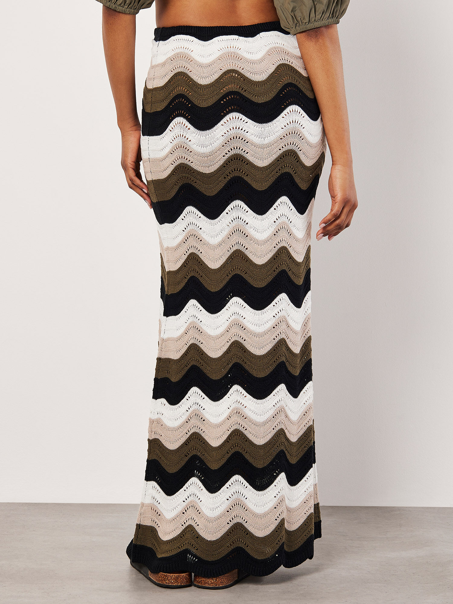 Colourful maxi skirt top