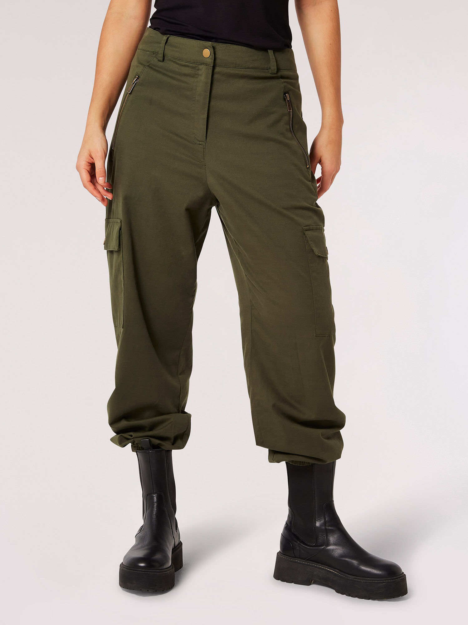 Twill cargo trousers hot sale