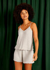 Ribbed Pyjama Tank Top, Grey, large