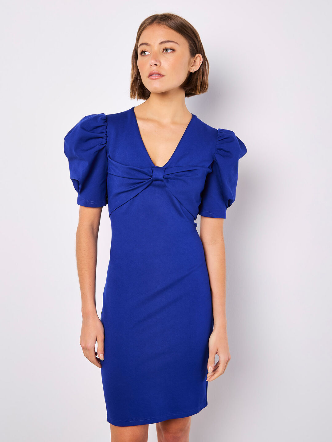 Bow Bodycon Mini Dress