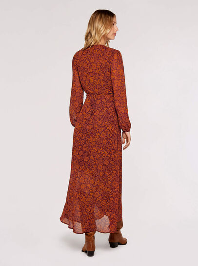 Floral Wrap Maxi Dress