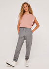 Pinstripe Drawstring Joggers, Navy, large