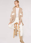 Stargaze Jacquard Cardigan, Stone, large