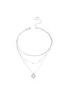  Chain Multirow Necklace, Silver, large