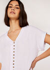 Button Down Top, Cream, large