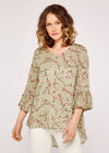 Cherry Blossom Ruffle Top, Mint, large
