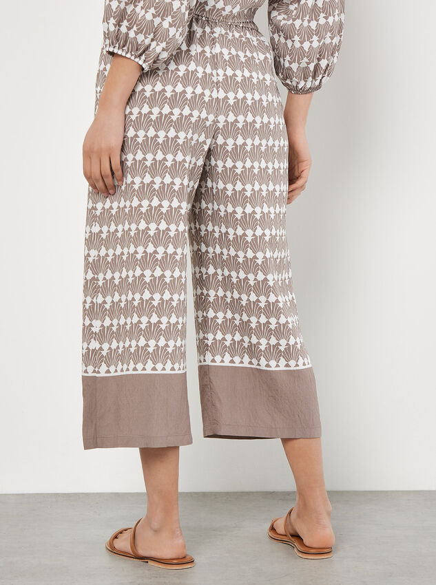 Geo Shell Culotte Trousers, Grey, large