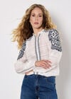 Ruffle Neck Embroidered Blouse, White, large