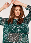 Animal Print  Top, Green, large