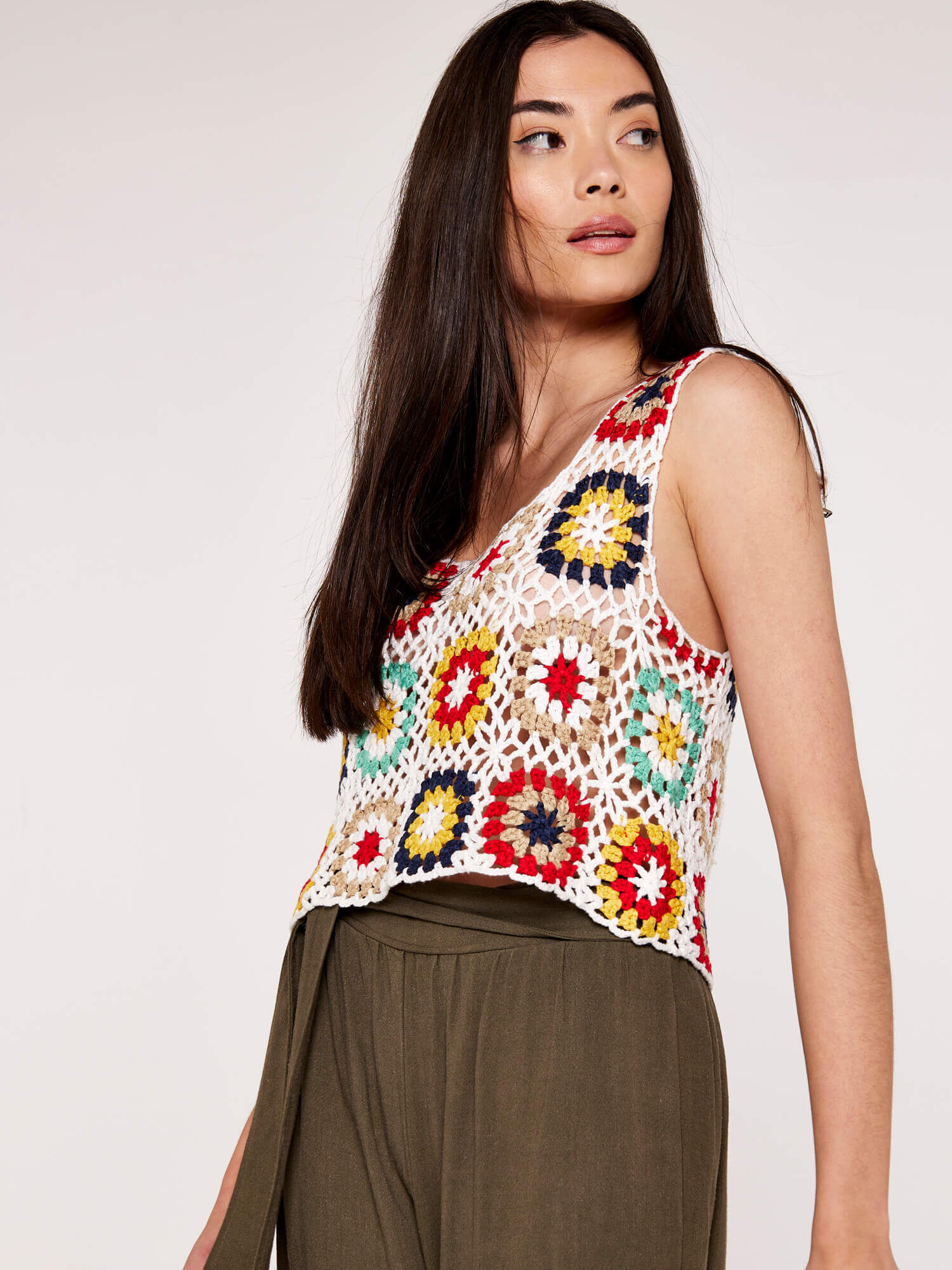 Apricot crochet top sale