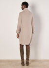 Soft Knit Mini Dress, Stone, large