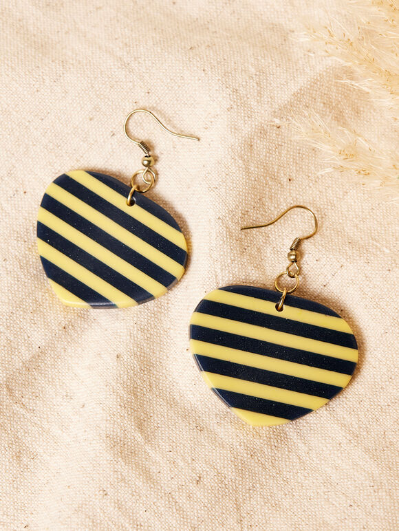 Horizontal Stripe Earrings, Assorted, large