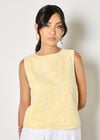 Floral Lace Embroidered Shell Top

, Yellow, large
