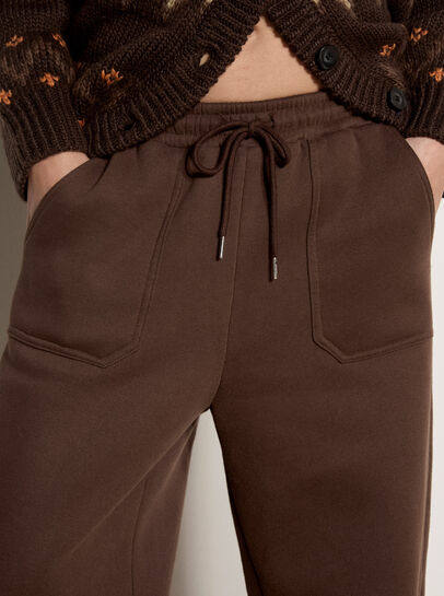 Wide-Leg Jersey Joggers